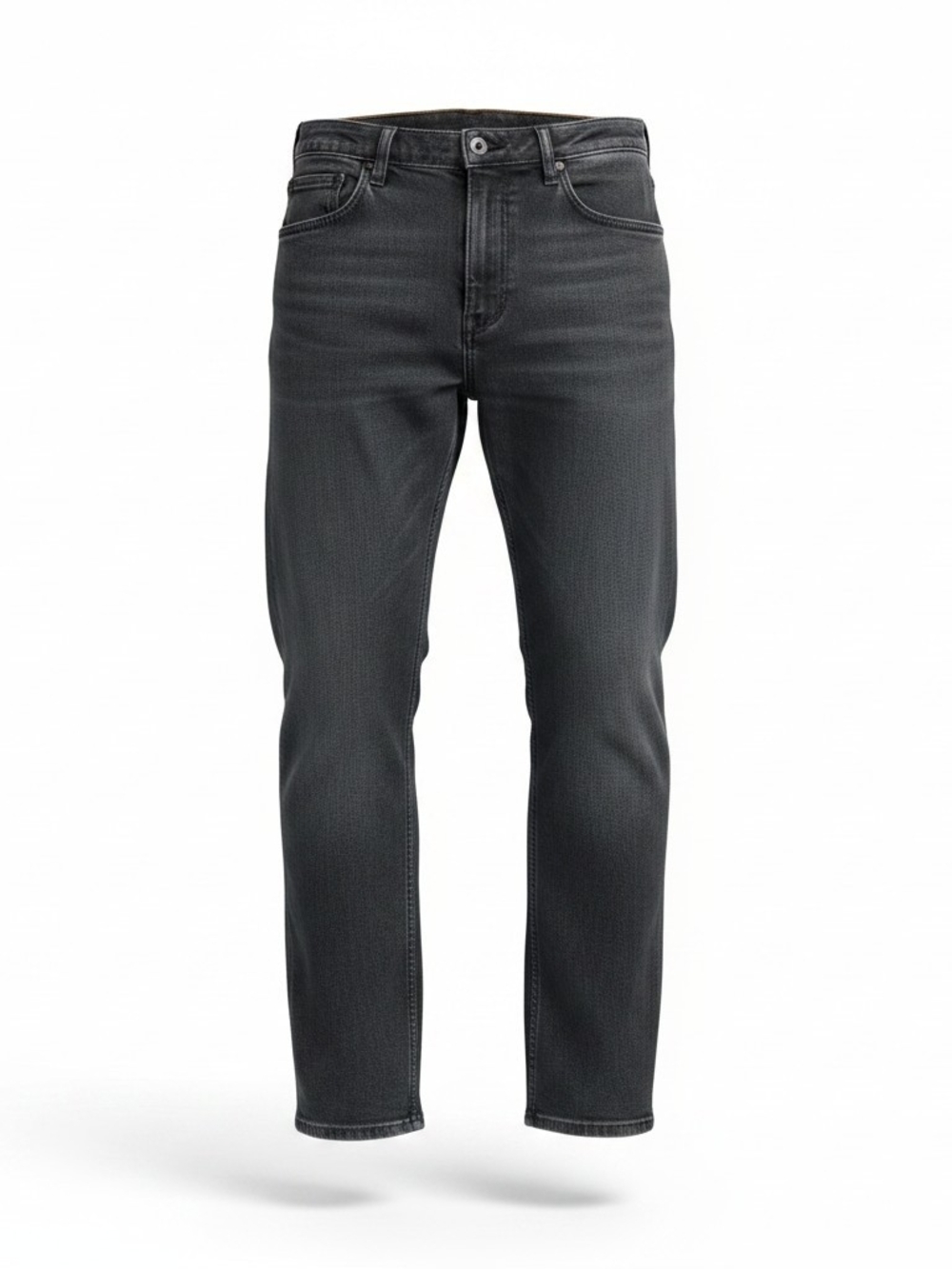 Duluth Trading Co Ballroom Charcoal Gray Washed Black Straight-Leg Jeans